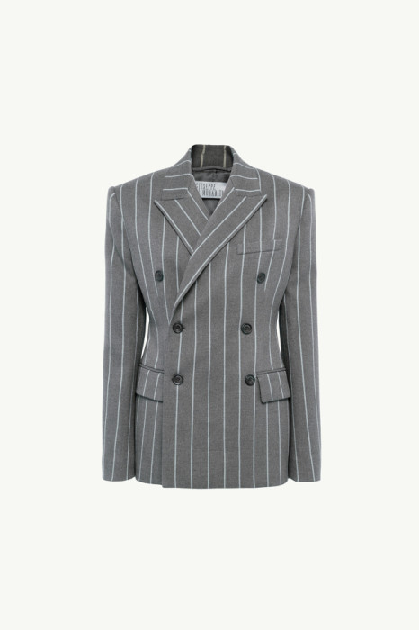 PINSTRIPED TAILORED BLAZER