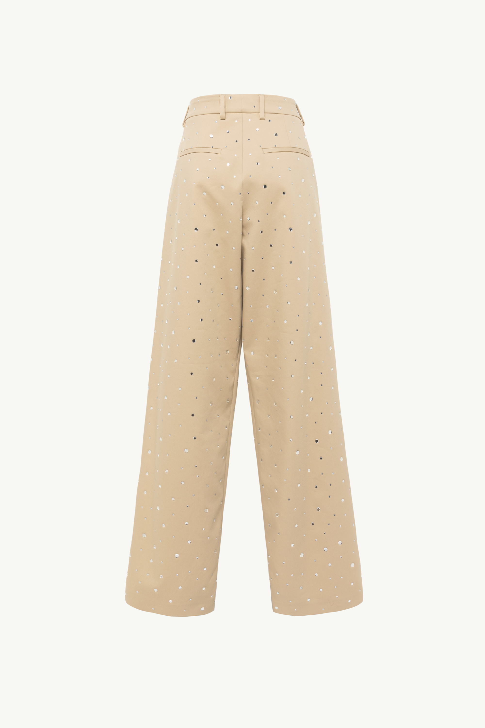 Flared Pants With Mirror Detailing